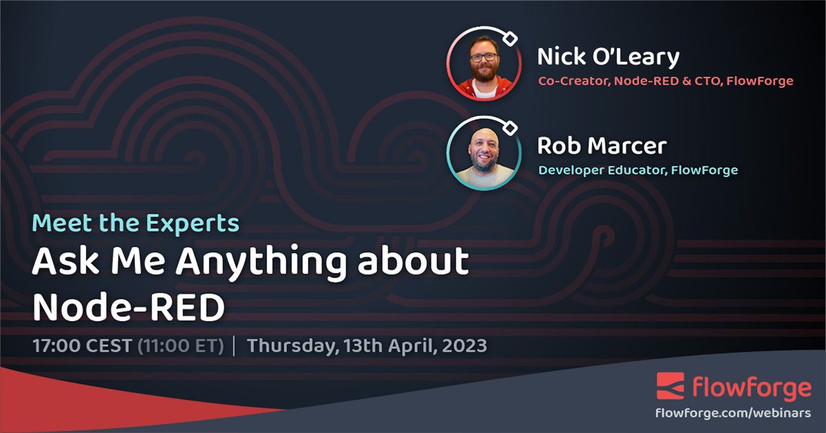Image representing Ask Me Anything about Node-RED (April Edition)