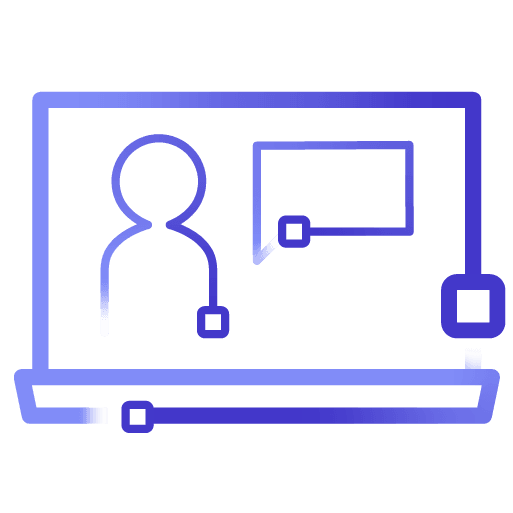 Graphics depicting a video call.