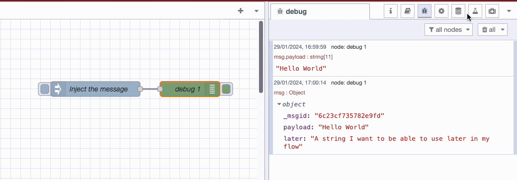 Storing data outside of msg.payload